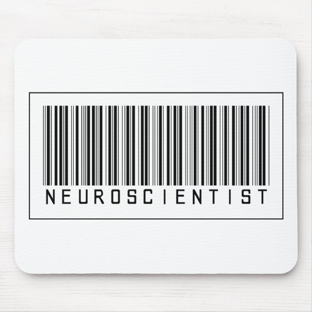 Mousepad Neurocientista do código de barras (Frente)