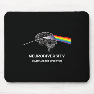 Mousepad NeuroDiversidade Autismo Espectro Asd Arco-Íris Br