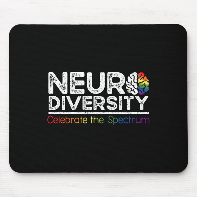 Mousepad Neurodiversidade Celebre Saúde Mental Adhd Autismo (Frente)