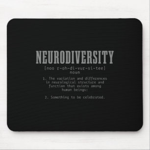 Mousepad NeuroDiversidade Definição Autismo Consciência Mês