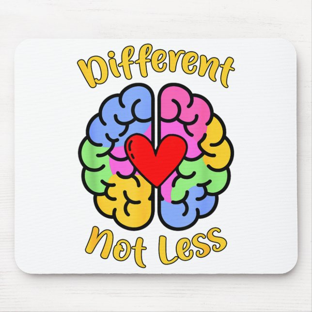 Mousepad Neurodiversidade Dislexia Autismo Conscientização  (Frente)