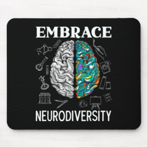 Mousepad Neurodiversidade e consciência saúde mental