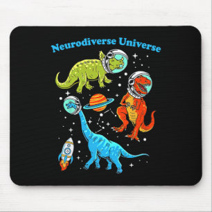 Mousepad Neurodiversificado Espaço dos Dinossauros Universo