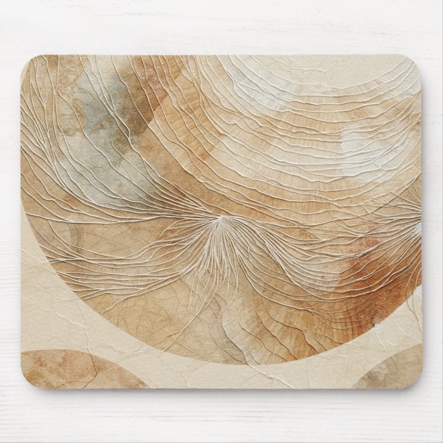 Mousepad Neutro Arejado Elementos Naturais Boêmio Boho (Frente)