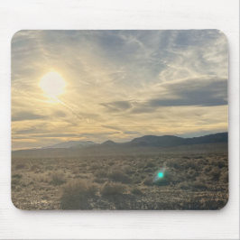Mousepad Nevada Desert Sunset – Golden Sky Over Horizon