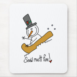 Mousepad Neve do boneco de neve muito divertimento