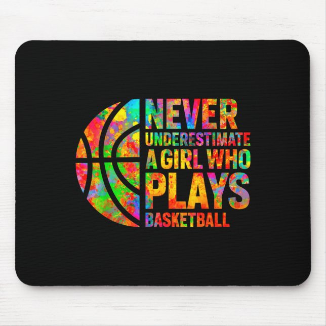 Mousepad Never Underestimate A Girl Who Plays Basketball Wo (Frente)