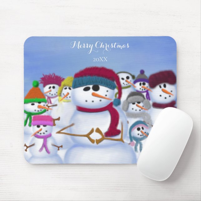 Mousepad Neves Cuta e Whimsical (Com mouse)