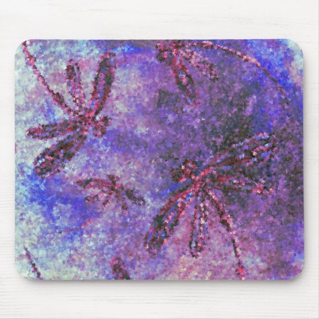 Mousepad Névoa de Libélula Roxa (Frente)