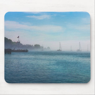 Mousepad Nevoeiro no porto de Mackinac