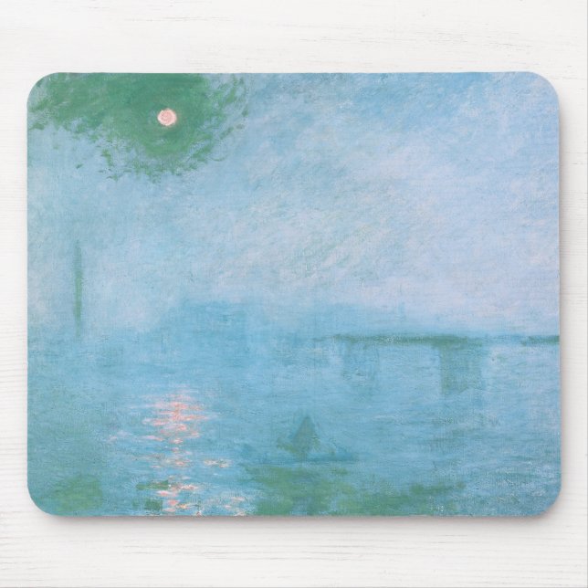 Mousepad Nevoeiro no Tamisa (por Claude Monet) (Frente)