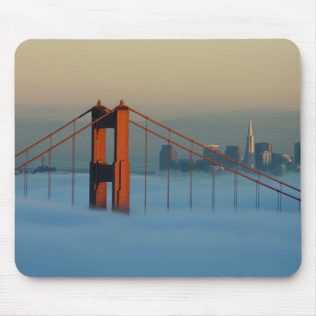 Mousepad Nevoeiro rola pela baía de São Francisco (Frente)
