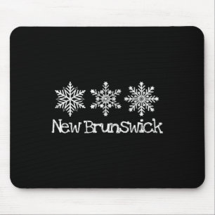 Mousepad New Brunswick Canadá Winter Ski Skiier Snowf