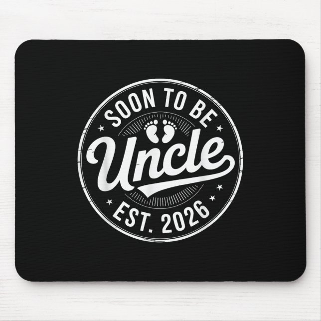 Mousepad New Family Member Announcement Soon To Be Uncle Es (Frente)