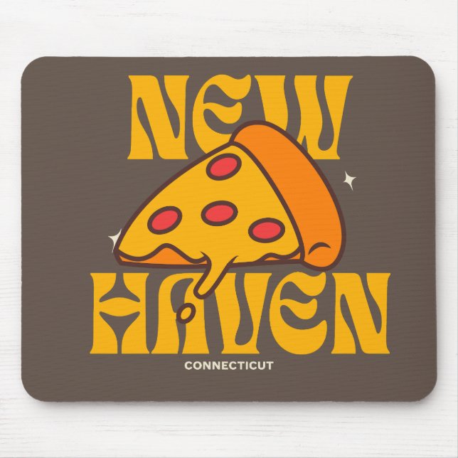 Mousepad New Haven Apizza CT Connecticut Pizza (Frente)