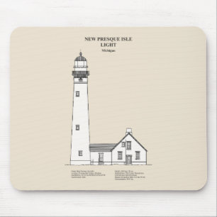Mousepad New Presque Isle Lighthouse - Michigan - SBD