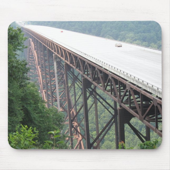 Mousepad New River Gorge Bridge, West Virginia, Mouse pad. (Frente)