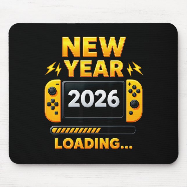 Mousepad New Year 2026 Loading Gaming Controller New Years  (Frente)