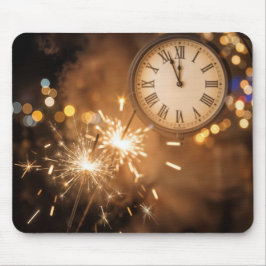 Mousepad New Years Eve Countdown With Sparklers
