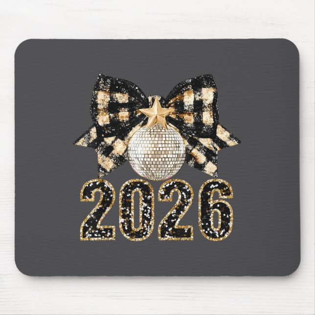Mousepad New Years Eve Party Supplies 2026 Happy New Year F (Frente)