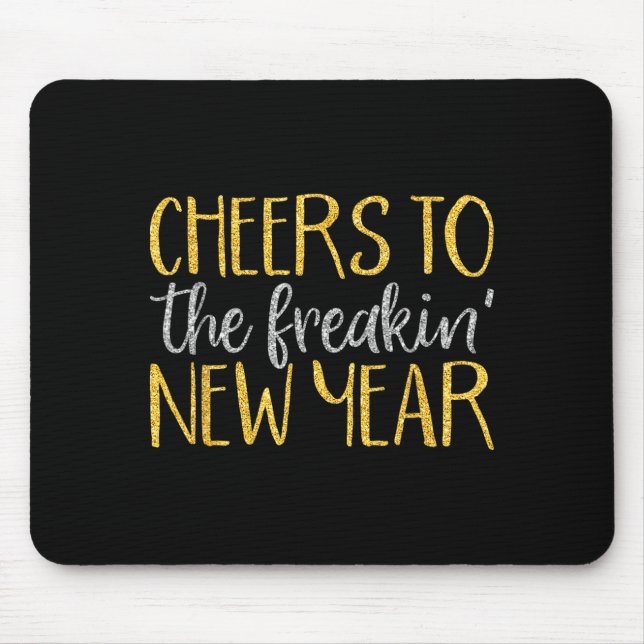 Mousepad New Years Eve Shirt For Women Men Funny Happy New  (Frente)