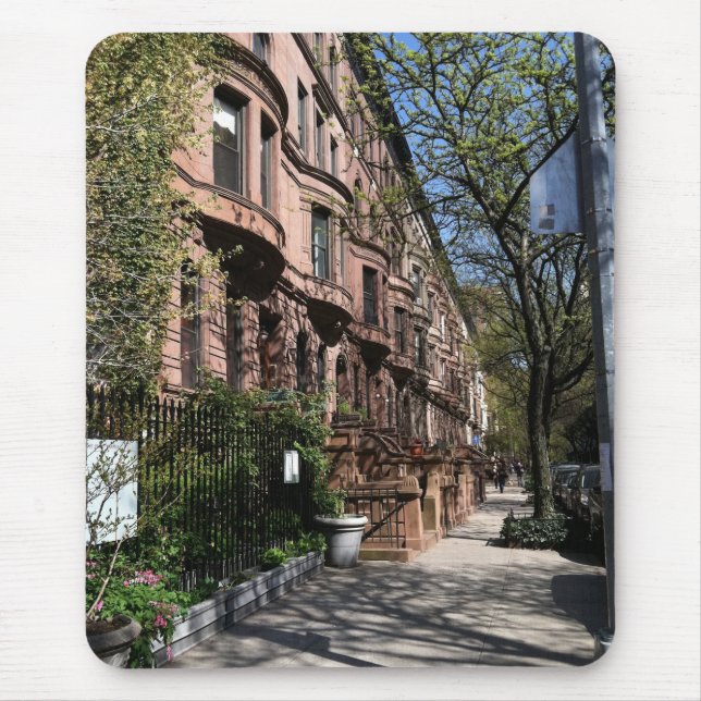 Mousepad New York Brownstones Upper West Side Building NYC (Frente)