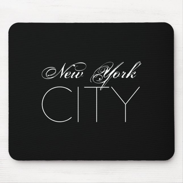 Mousepad New York City White Text Izable _1  (Frente)