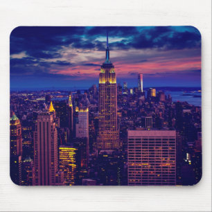 Mousepad New York Cityscape à noite