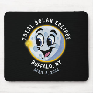 Mousepad New York Cute Solar Eclipse Abril 8 2024 Moon Kids