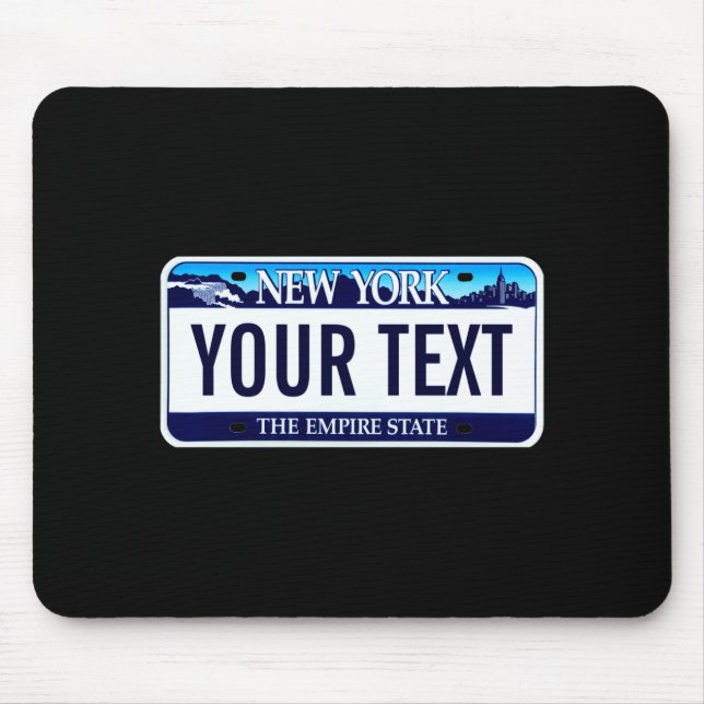Mousepad New York License Plate _1  (Frente)