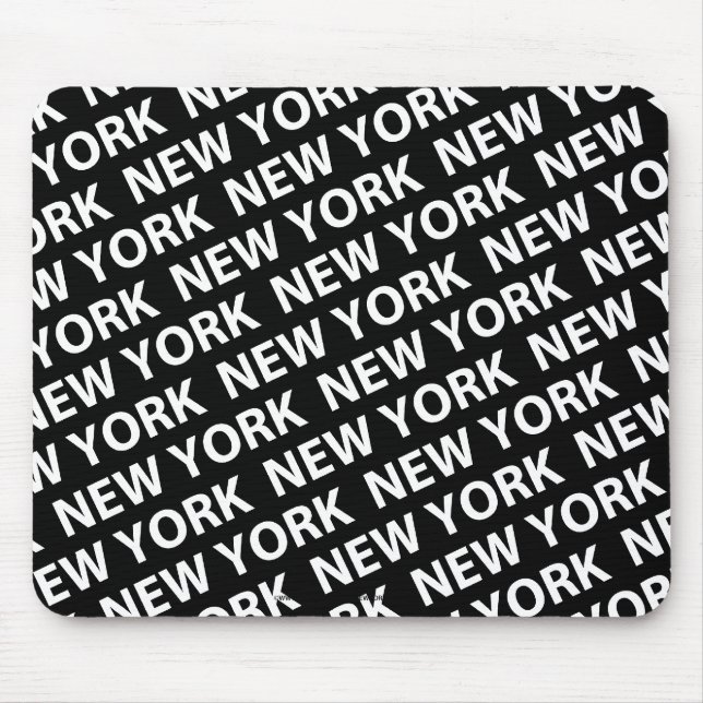 Mousepad New York Pattern White (Frente)