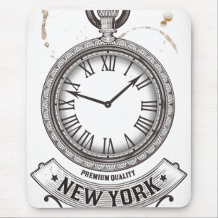 Mousepad New York Pocket Watch
