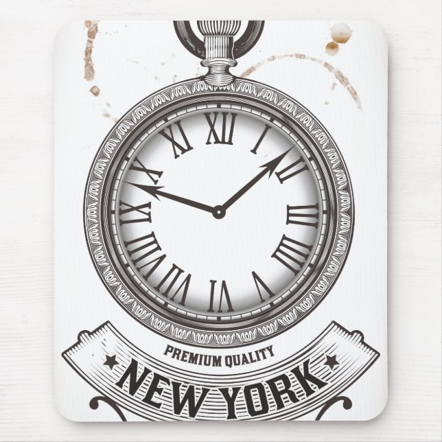 Mousepad New York Pocket Watch (Frente)