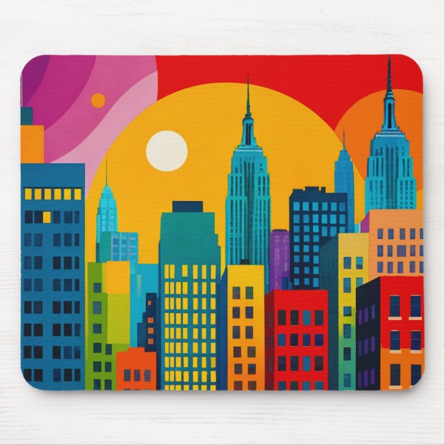Mousepad New York Pop Art (Frente)