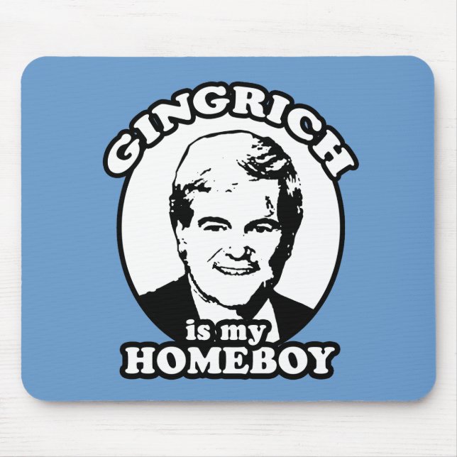 Mousepad Newt Gingrich é meu ficar em casa (Frente)