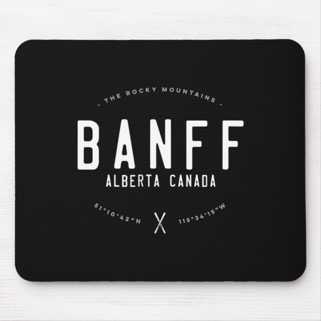 Mousepad Nff Alberta Canada Graphic Distressed Vintage Ski (Frente)
