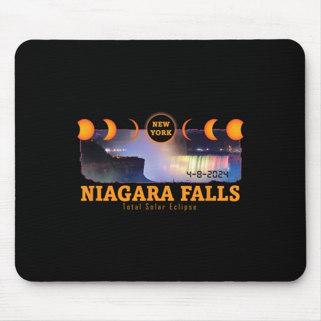 Mousepad Niagara Cai Em Nova York Total Eclipse Solar Souve (Frente)