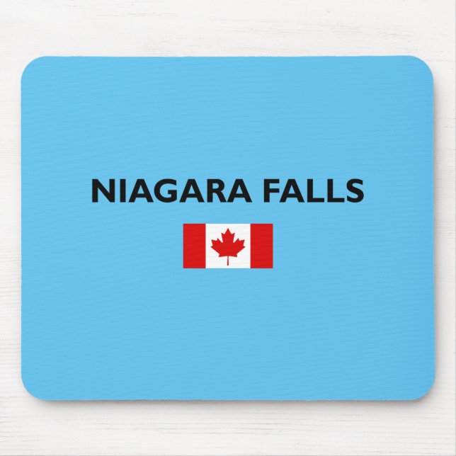 Mousepad Niagara Cai no Canadá - Sinalizador canadense Ligh (Frente)