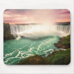 Mousepad Niagara Falls, Canadá por pôr do sol estilizado