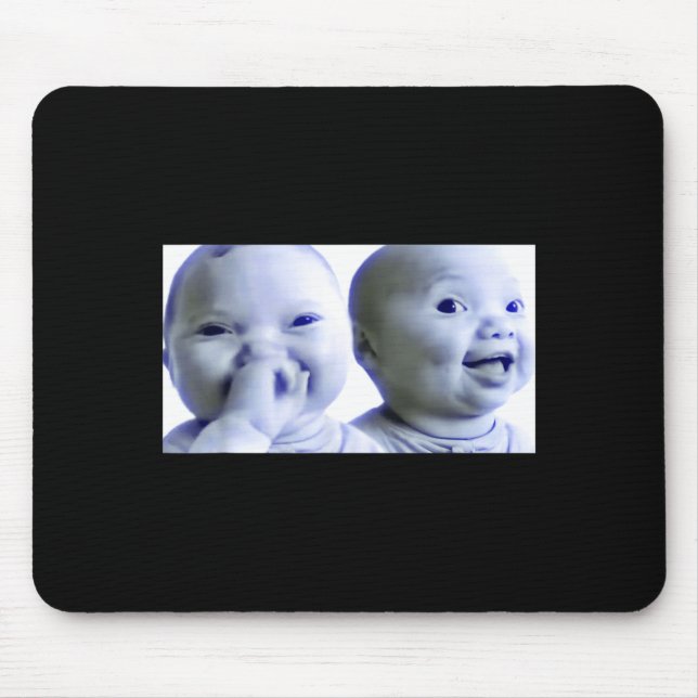 Mousepad Nicho Engraçado Bebê Geração Z Meme Ai Viral Rindo (Frente)