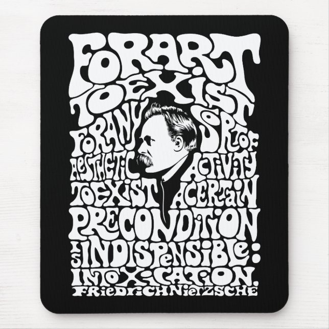 Mousepad Nietzsche - arte (Frente)