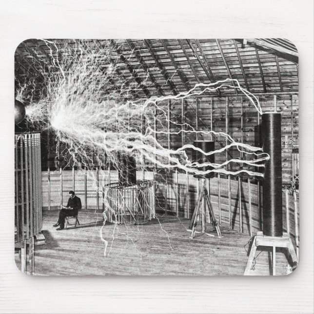 Mousepad Nikola Tesla Electricity (Frente)