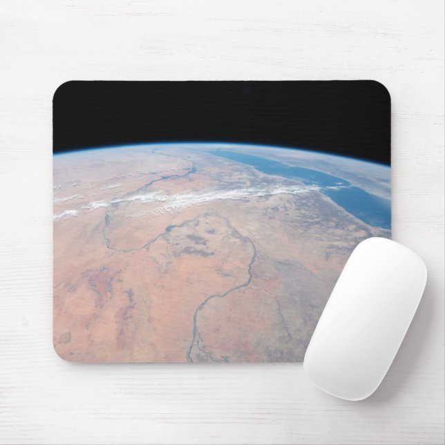 Mousepad Nile River Winding Para Baixo Ao Lado Do Mar Verme (Com mouse)