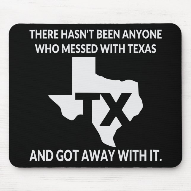 Mousepad Ninguém Sai Com A Mensagem Com O Texas # (Frente)