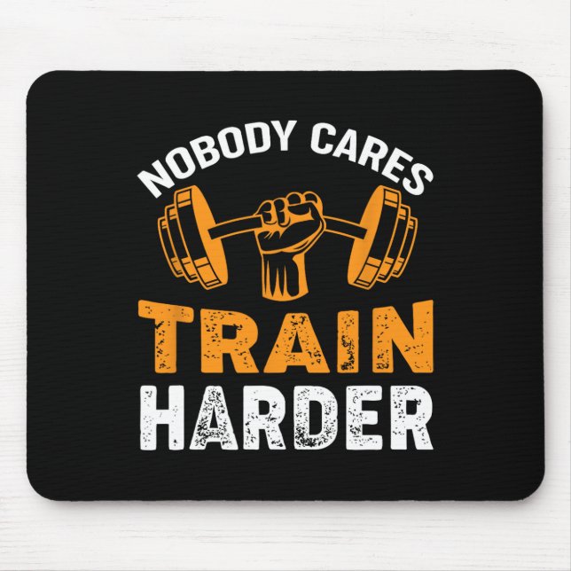 Mousepad Ninguém se preocupa em treinar com mais força a el (Frente)