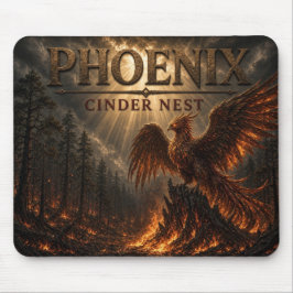 Mousepad Ninho de Brasa de Fênix Realismo Sombrio