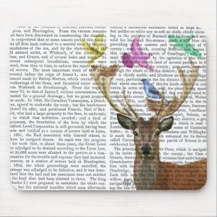 Mousepad Ninhos de cervo e de pássaros Pastel Shades