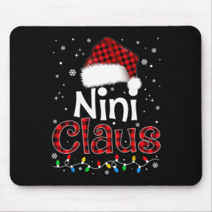 Mousepad Nini Claus Engraçado Papai Noel Correspondendo Fam