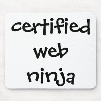 Mousepad ninja certificado da Web