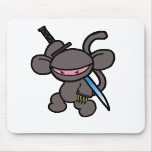 Mousepad Ninja preto Garra-Nenhumas palavras